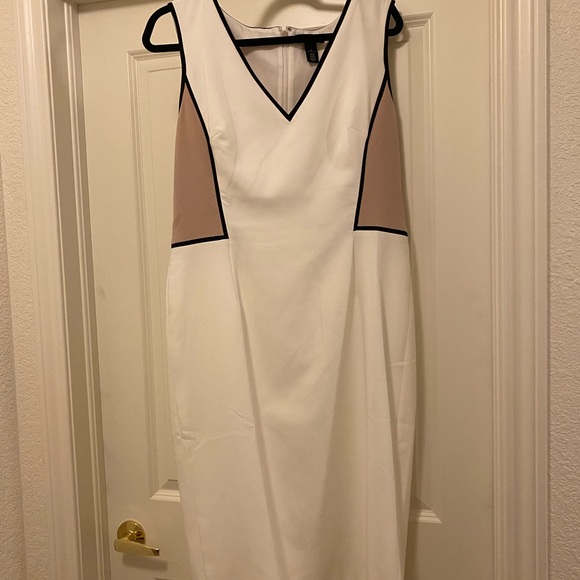 White House Black Market color block sheath dress - Picture 1 of 4